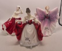Royal Doulton Lady Figures Gail HN2937, Isadora HN2938 & Sara HN2265 (3)