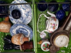 A Mixed collection of items to include Wade teapot, Arthur Wood ceramic kettle, decorative wall