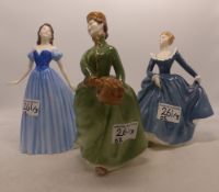 Royal Doulton Lady Figures Grace HN2318, Fragrance HN2334 & Deborah HN4468 (3)