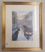 Limited Edition print signed Michael Wood entitled Ponte Piccolo Overall Size 48 x 58cm