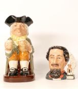 Royal Doulton Large Character Jug Happy John & small character jug Charles Dickens D6901, limited