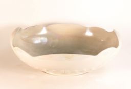 Shelley wash bowl, shell shape , iridescent glaze