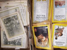 A collection of vintage 'The National Geographic' magazines dating from the 1940s onwards together