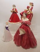 Royal Doulton figures to include 12 Days of Christmas, Free Spirit HN4609, Top o' the Hill HN1834 (