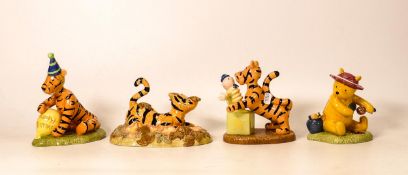 Royal Doulton Winnie The Pooh figures The Perfect Hat for Gardening WP70, Bouncy Boo To You Wp52,