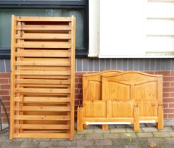 A Modern Pine Cot Bed. Length approx. 144cm