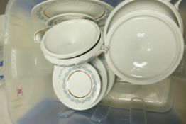 A large collection of Simpsons floral decorated dinner ware