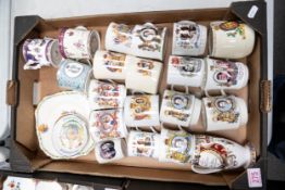 A collection of commemorative loving cups & cups