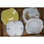A collection of Shelley bread & butter plates in various patterns