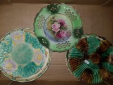 A collection of Early 20th Century Decorative Wall Plates, including Hancox's, Copeland Spode ,
