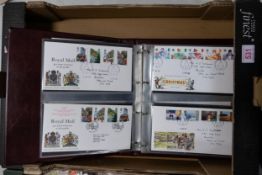 Binder Full of Approx 60 Uk First Day Cover Stamps sets