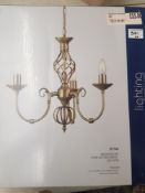 Madagascar 3 Arm Antique Brass Light 387948 diameter 45cm (New in Box)