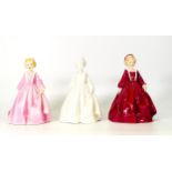 Three Royal Doulton Character Figures, Grandmothers Dress in three colourways