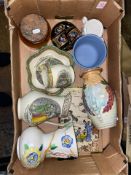 A mixed collection of items to include Wegwood Jasperware planter, Adams Series Ware items , Art
