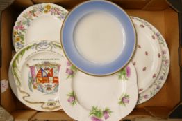 A collection of Shelley & Wileman cabaret trays x 4 patterns 4920, 11114, 11509 and carnation border
