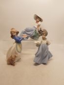 A group of 3 Lady Nao Figures