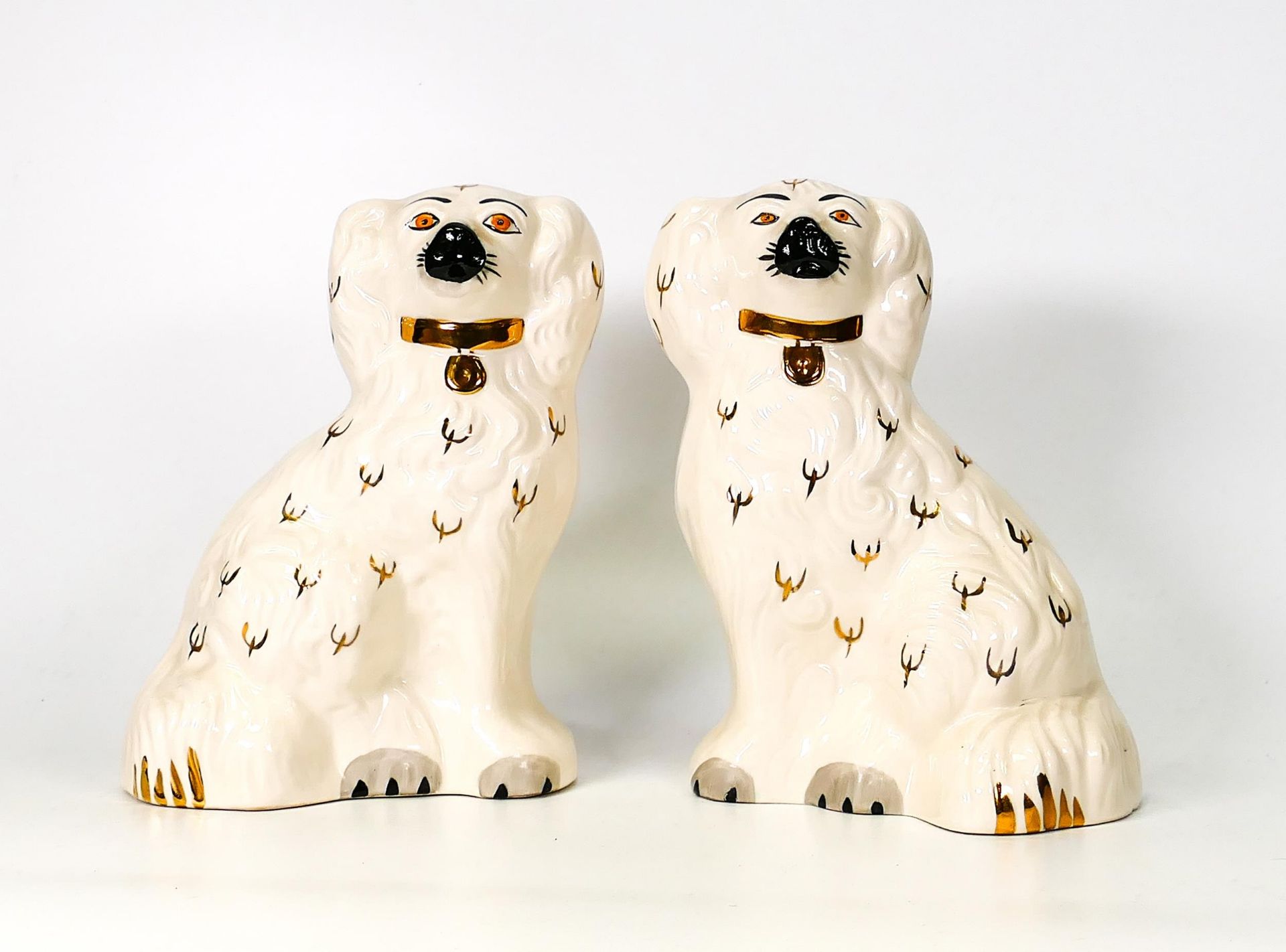 Beswick, Pair of Staffordshire Spaniel Mantle Dogs 1378-5