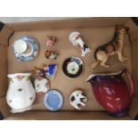 A Mixed Collection of Ceramic Items to Inlcude 3 Royal Doulton Bunnykin Figures (a/f), Wedgwood