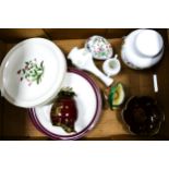 A mixed collection of items to include Aynsley Wedgwood, Crown Devon floral decorated ware