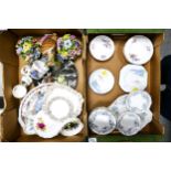 A mixed collection of items to include Royal Grafton, Royal Albert floral decorated plates &