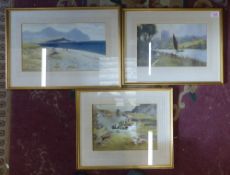 Warren Williams framed prints (personal prints produced from originals) of Welsh Landscapes, largest