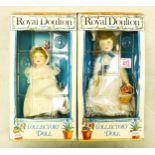 Two Boxed Royal Doulton Nisbet Collectors Dolls(2)
