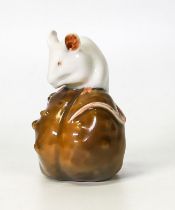 B & G Denmark Model of a Mouse on Bun, height 4cm