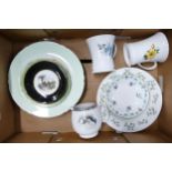 A collection of Shelley to include plates, side plates, tankards, soup bowl pub jug etc (14 pieces)
