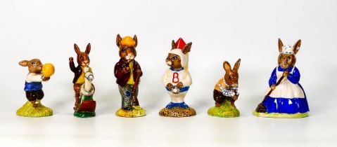 Royal Doulton Bunnykins to include Tally Ho DB12, Autumn days DB5, Harry DB73, Rocket Man DB20,