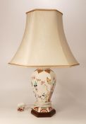 Modern ceramic lamp base with shade. total height 54cm