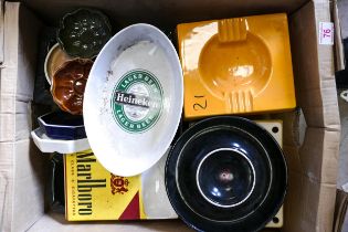 A collection of Wade Advertising Pub Ashtrays .These items were removed from the archives of the