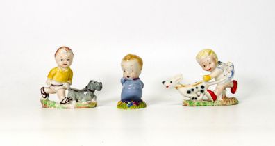 Three Wade figures to incude two examples from Mabel Lucie-Attwell designs together with I've A Bear