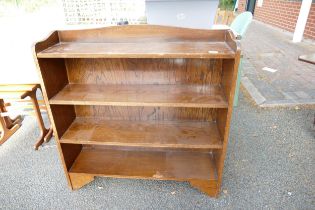 1920's Oak Bookcase, length 90.5cm & height 92cm