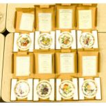 A collection of Boxed Royal Worcester Decorative Orchard Fruits Theme Wall Plates (8)