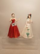 Royal Doulton Lady figures to include My Love HN4392 & Julia HN2706 (2)