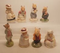 Royal Doulton Brambly Hedge figures to include Lady Woodmouse DBH5, Lord Woodmouse DBH, Lily