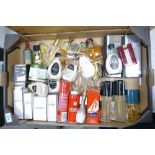 A mixed collection of items to including used perfumes, body lotions etc
