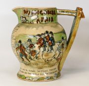 Crown Devon Fielding's advertising Widdicombe fair musical jug, height 19cm
