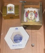 A collection of boxed Ringtons ceramics to include Golden Jubilee tea caddy, Golden Jubilee beaker