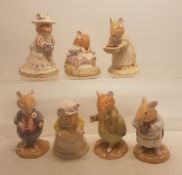 Royal Doulton Brambly Hedge figures to include Dusty Dogwood DBH6, Conker DBH21, Mr Apple DBH2,