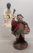Royal Doulton early character figure Town Crier HN2119 together with Minton ivory bone china and