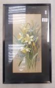 Framed watercolour still life study stated 1933