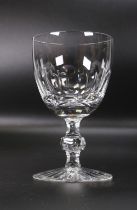 6 Cumbria English Crystal Glass Reb Wine Glasses