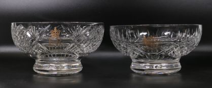 Two Royal Brierley Glass Diamond Jubilee Coaching Bowls (2)