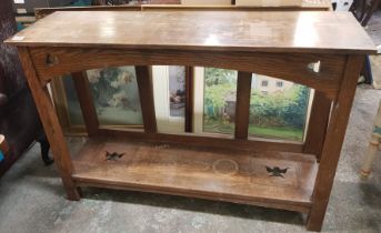 Early 20th century arts and crafts hall table 110cm W x 78cm H x 33cm D