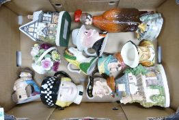 A mixed collection of items to include Beswick Character jug, Woods & Masons Character jugs ,