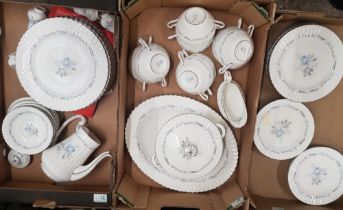 Paragon Morning Rose Dinnerware- 3 Trays