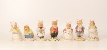 Royal Doulton Seconds Brambly Hedge figures Mrs Crusty Bread DBH15, Old Vole DBH 13, Mr Apple
