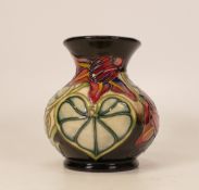 Moorcroft Corseted small vase. Dated 1999, height 9cm