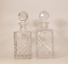 Two Crystal / cut glass decanters (2)